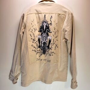 Melodie Perrault "out of my way" oversized shirt jacket- small